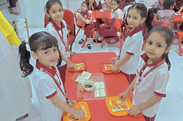 Vegetable Sandwich Day (Non Fire Cooking Activity)